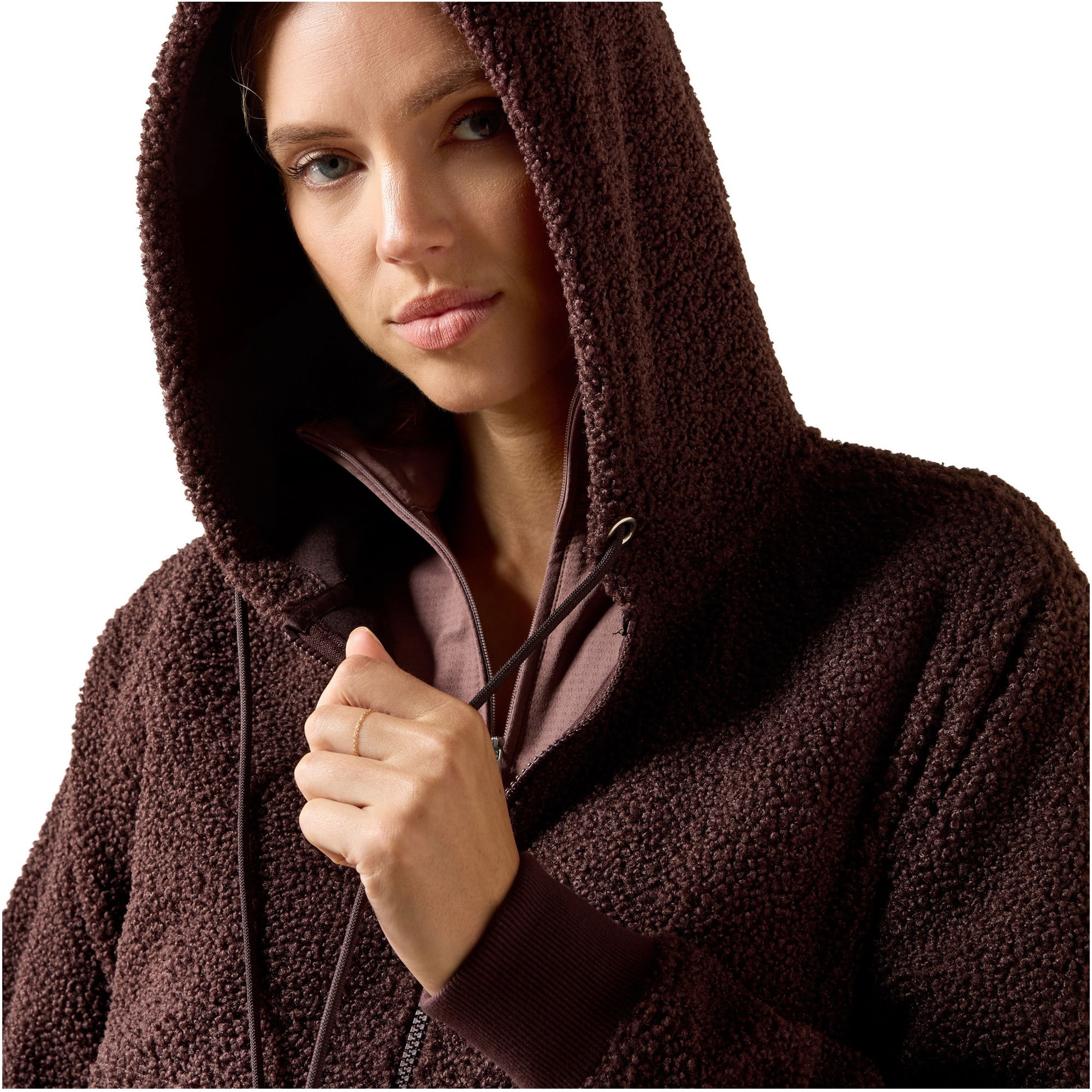 2026 Ariat Womens Orinda Hoodie 10079211 - Chocolate Plum